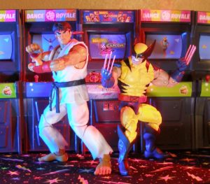 Ryu and Wolverine in 1:12 scale form