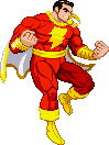 Captain Marvel: 2013, made from my 2013 Superman sprite in the Taito arcade hover pose