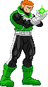 Green Lantern - Guy Gardner: 2021, taunt, pose inspired by Green Lantern #196 cover by Howard Chaykin