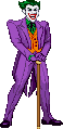 the Joker: scratch-made 2015, Infantino cane stand, angled the Joker: scratch-made 2015, Infantino cane stand, angled