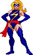 Ms. Marvel, Danvers: 2015 scratch-made, based on Dave Cockrum's cornerbox art