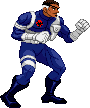 Nick Fury: 2019, Punisher arcade fight stance