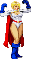 Power Girl: pose based on Adam Hughes artwork, edit (base: Rogue)