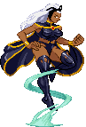 Storm: 2021, Capcom CPS2 sprites arcade pose