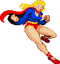 Supergirl: 2010, pose based on Bruce Timm artwork, edit (base: Rogue?)