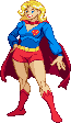 Supergirl: 2016, pose based on BoB Oskner artwork Supergirl: 2016, pose based on BoB Oskner artwork