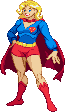 Supergirl: 2016, pose based on BoB Oskner artwork