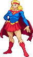 Supergirl: 2016, pose based on BoB Oskner artwork Supergirl: 2016, pose based on BoB Oskner artwork