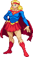 Supergirl: 2016, pose based on BoB Oskner artwork