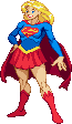 Supergirl: 2016, pose based on BoB Oskner artwork