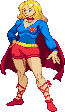 Supergirl: 2016, pose based on BoB Oskner artwork