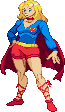 Supergirl: 2016, pose based on BoB Oskner artwork Supergirl: 2016, pose based on BoB Oskner artwork