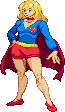 Supergirl: 2016, pose based on BoB Oskner artwork Supergirl: 2016, pose based on BoB Oskner artwork