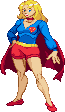 Supergirl: 2016, pose based on BoB Oskner artwork