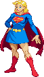 Supergirl: 2016, pose based on BoB Oskner artwork Supergirl: 2016, pose based on BoB Oskner artwork