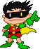 Robin (Tiny Titans): scratch-made, Tiny Titans #1 after Art Baltazar