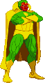 the Vision: originally sprited 2017?, edited 2022, arms crossed after John Buscema Avengers corner box art the Vision: originally sprited 2017?, edited 2022, arms crossed after John Buscema Avengers corner box art