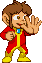 Alex Kidd: paper, Enchanted Castle outfit