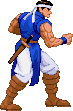 Richter Belmont: 2021 adjustment of 2016 sprite, original outfit, fight stance