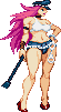 Poison: scratch-made, USF4 stance, Final Fight outfit Poison: scratch-made, USF4 stance, Final Fight outfit