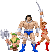 Ax Battler, Tyris Flare, Gilius Thunderhead - G.A. 1: Golden Axe 1 Mega Drive cover, 2019 Ax Battler, Tyris Flare, Gilius Thunderhead - G.A. 1: Golden Axe 1 Mega Drive cover, 2019