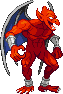 Firebrand/Red Arremer: 2018, Demon's Crest stance(scratch-made sprite) Firebrand/Red Arremer: 2018, Demon's Crest stance(scratch-made sprite)