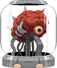 Mother Brain: 2024, combination of designs, original Metroid jar height Mother Brain: 2024, combination of designs, original Metroid jar height
