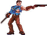 Ash J. Williams: Evil Dead II, 2022 update of 2015 sprite