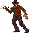 Freddy Krueger: 2023, pose based on Freddy vs. Jason still Freddy Krueger: 2023, pose based on Freddy vs. Jason still