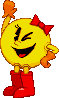 Ms. Pac-Man: scratch-made 2015, official art pose