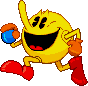 Pac-Man: 2025, Puck-Man, based on Tadashi Yamashita art from Namco's original release of the first game