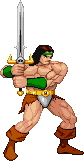 Rastan: (edit - base: Capcom's MSH Capt. America) stand - Rastan 1 Rastan: (edit - base: Capcom's MSH Capt. America) stand - Rastan 1