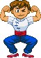 Wanpyou: 2025, GUTS! win pose Wanpyou: 2025, GUTS! win pose