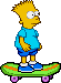Bart: Konami beat 'em up pose