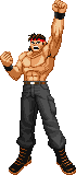 Ralf (Ikari Warriors): KoF taunt