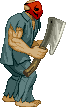 Rick Taylor: Splatterhouse intermission pose Rick Taylor: Splatterhouse intermission pose