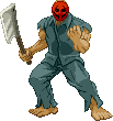 Rick Taylor: Splatterhouse intermission pose Rick Taylor: Splatterhouse intermission pose