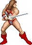 Tyris Flare: 2001 arcade sprite resized and edited to 90s fighting game scale Tyris Flare: 2001 arcade sprite resized and edited to 90s fighting game scale
