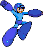 Mega Man: NES jump pose sprite edit by PrimeOp