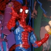 Marvel Universe 1:18 scale - Spider-Man arcade lineup quick pic (done with different costumes)