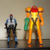 Jakks 2023 Samus Aran figure next to a 25th Anniversary Snake-Eyes