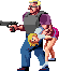Gangster with hostage (Emily) Gangster with hostage (Emily)