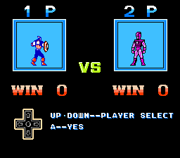 Captain America and the Avengers (NES): Captain America and the Avengers (NES): Battle Mode