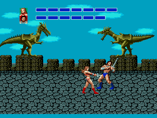 Golden Axe (Genesis): Golden Axe (Genesis): The Duel Tyris vs. Ax Battler